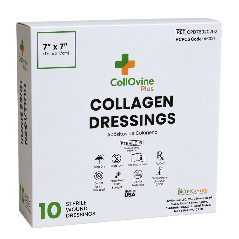 CollOvine™ Wound Dressing 7" × 7"